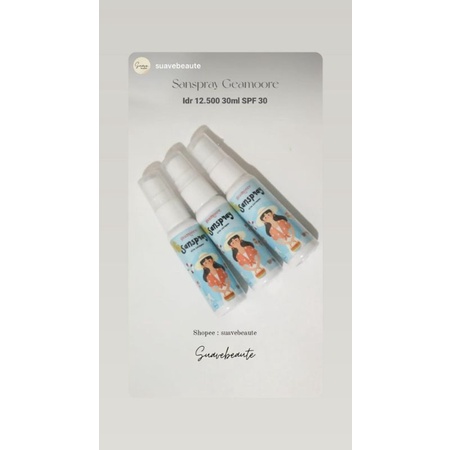 SUNSCREEN SPRAY BY GEAMOORE