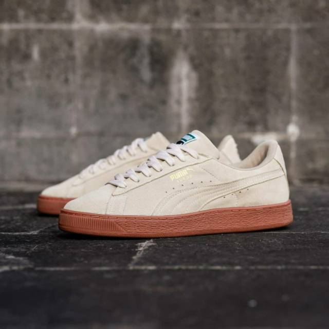 PUMA SUEDE white gum sol