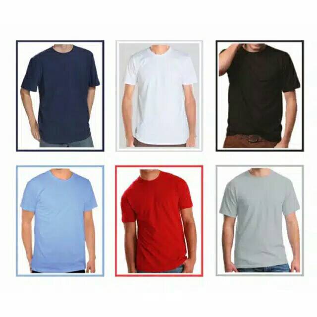 Kaos Polos Lengan Pendek