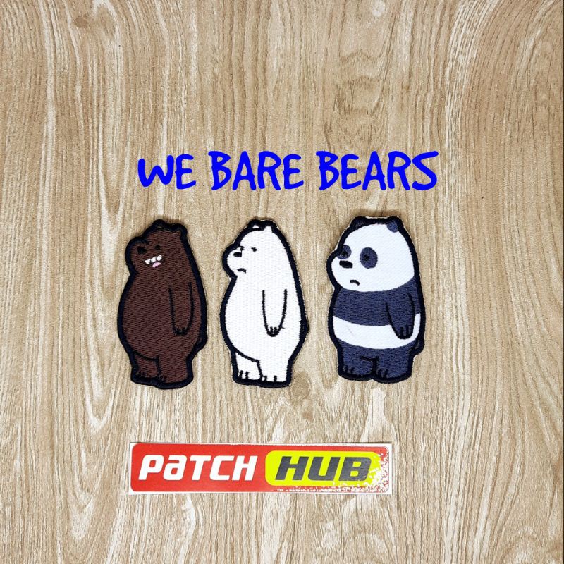 WE BARE BEARS#2 PATCH BORDIR LUCU