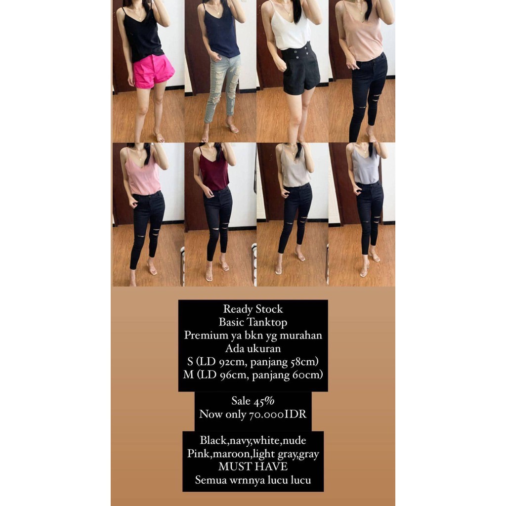 Basic Tanktop Premium SALE 45%