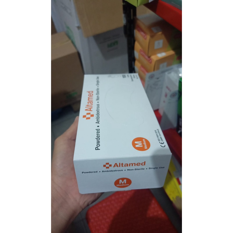 Handscoen latex Altamed