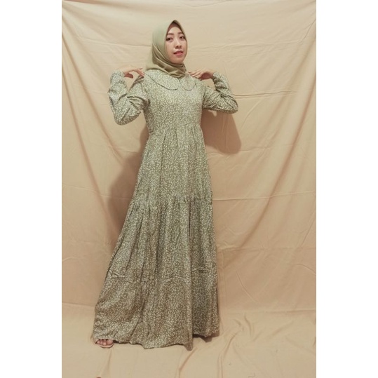 leaf green dress