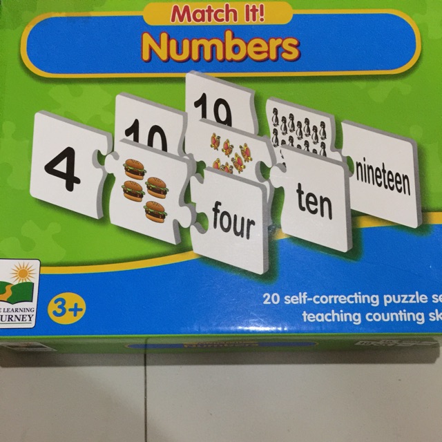 Preloved puzzle match it - numbers