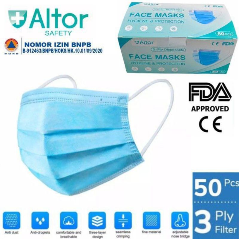 CANTOL BIRU ISI 50PCS/BOX