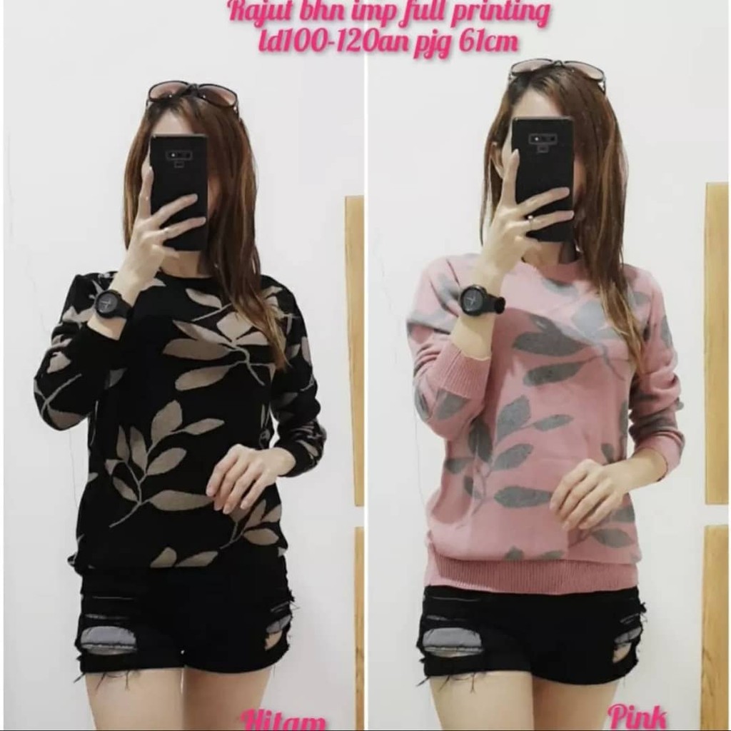 KAOS RAJUT DAUN