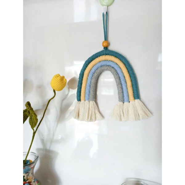 RAINBOW MACRAME WALL HANGING / HIASAN DINDING / MACRAME / RAINBOW BOHO