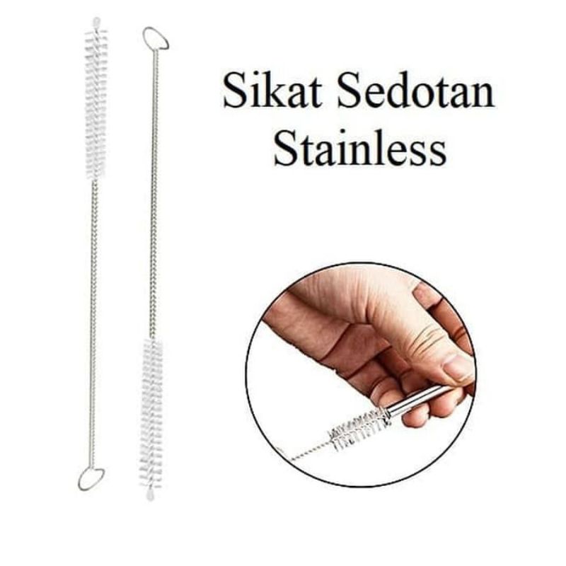 sikat sedotan stinless