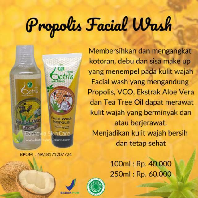 Facial wash propolis batrisyia