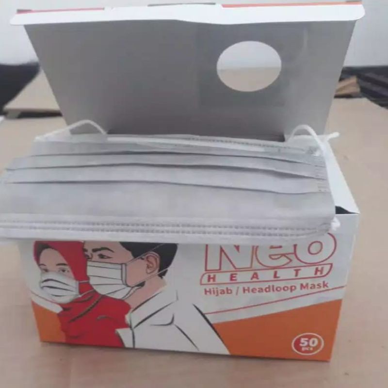 masker hijab 1box 50pcs