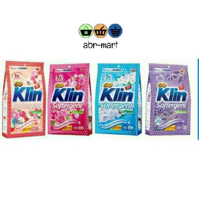 SOKLIN DETERJEN SOFTERGENT BUBUK - 720 GR 770 GR RANDOM --