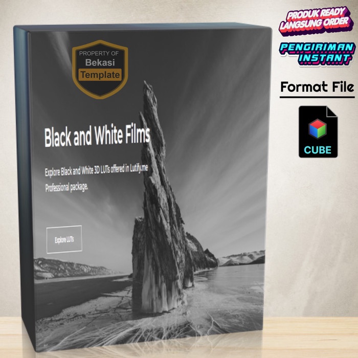 Black & White films 3D LUTs - Lutify