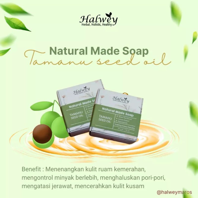 Natural made soap halwey