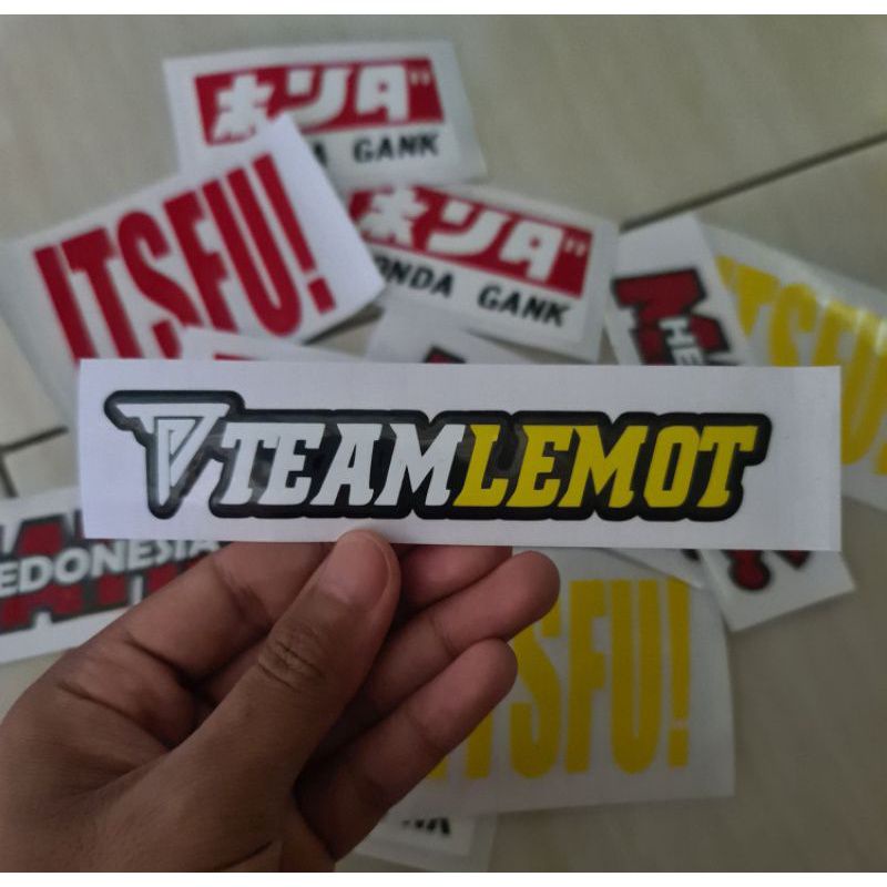 stiker cutting sticker TEAMLEMOT