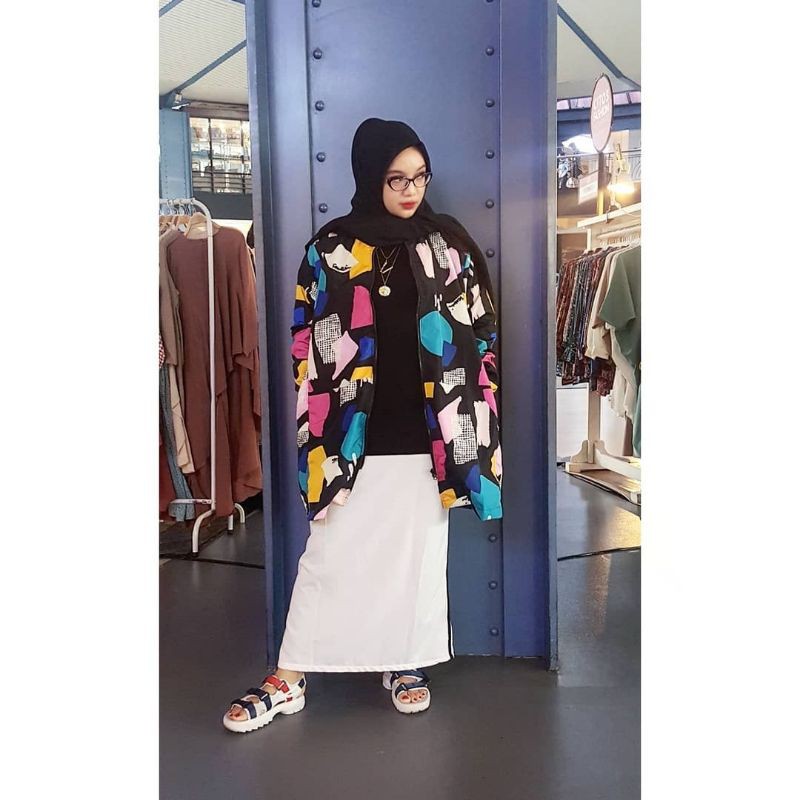 Jaket Print Muslimah