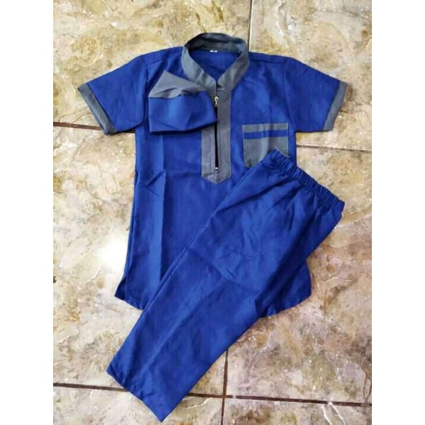 SETELAN KOKO KURTA PLUS PECI