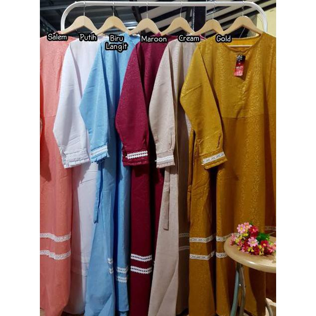 Gamis Wolfis Embos Renda