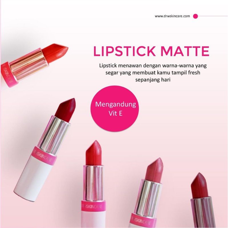 Lipstik Matte Vit E Drw Skincare / Lipstick
