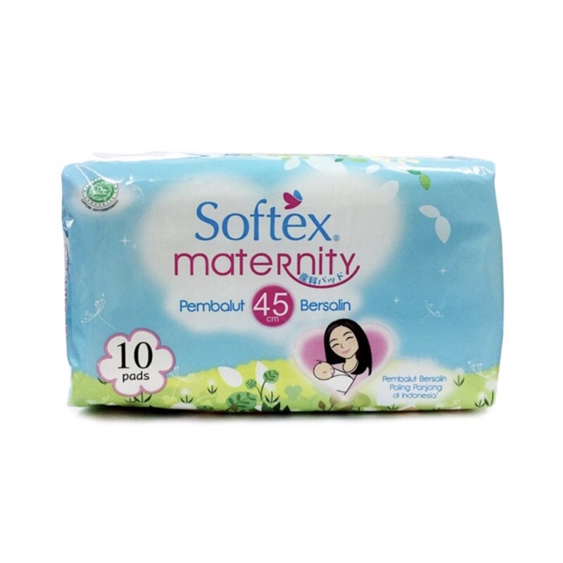 SOFTEX MATERNITY PEMBALUT BERSALIN ISI 10 pads