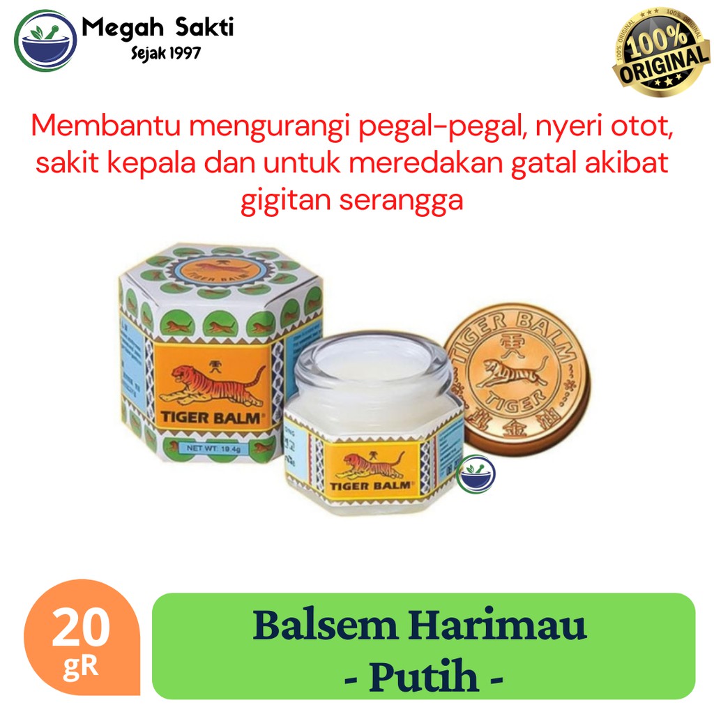 MGS - Balsem Tiger Harimau 20gR - PUTIH
