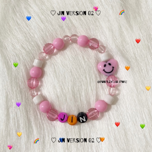 BTS - JIN (with name) CUSTOM BRACELET