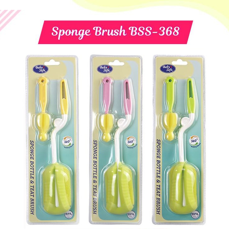 BABYSAFE SPONGE BRUSH (BS368)
