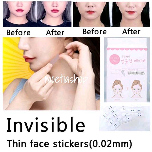 Invisible thin face sticker