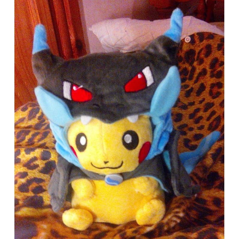Boneka Pikachu Mega Charizard Angry