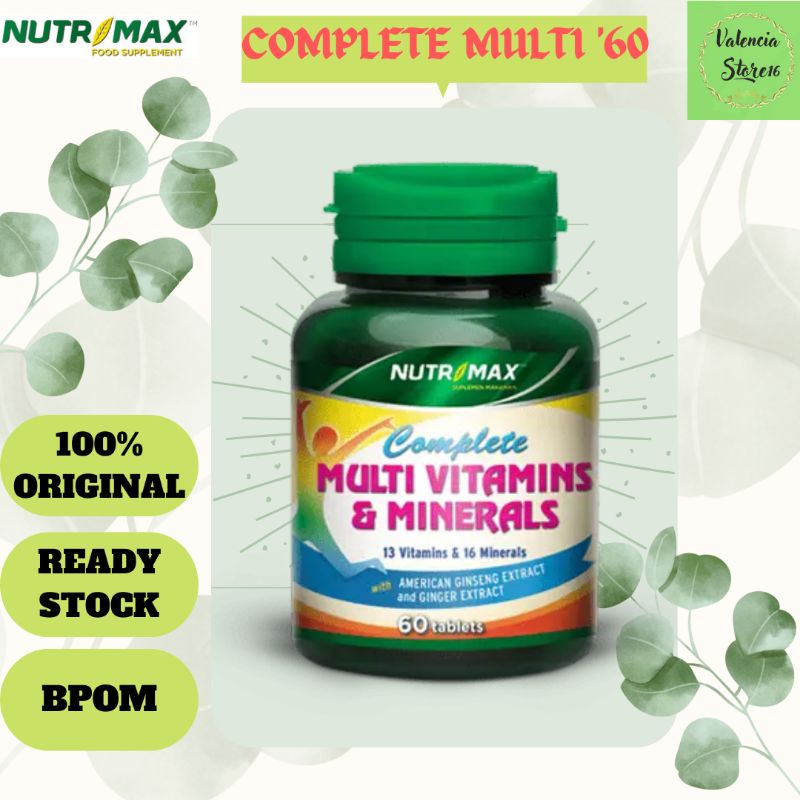Nutrimax Complete Multi Vitamins & Minerals 60 tablets