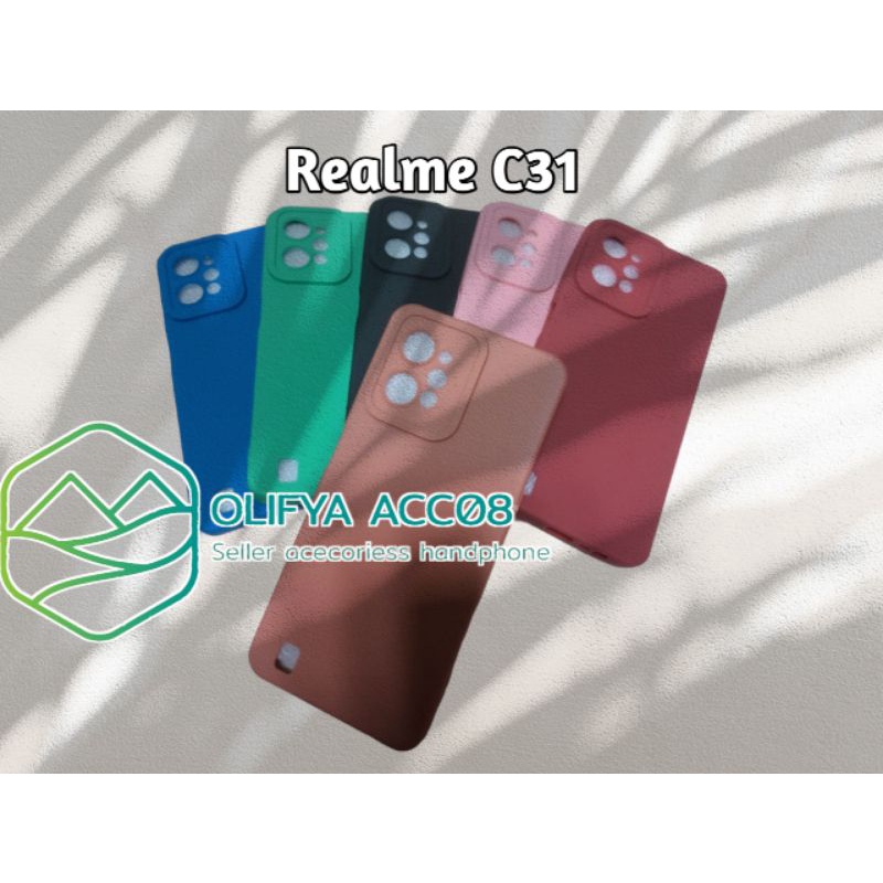 NEW SOFTCASE PRO CAMERA REALME C31 MACARON + PELINDUNG CAMERA