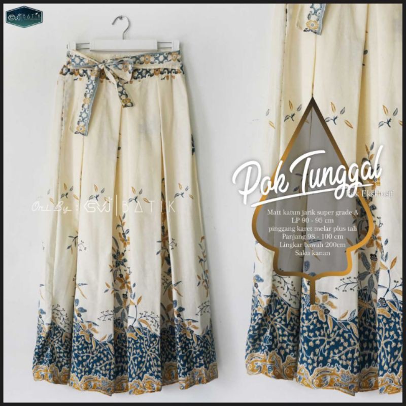 ROK BATIK EKSKLUSIF POK TUNGGAL