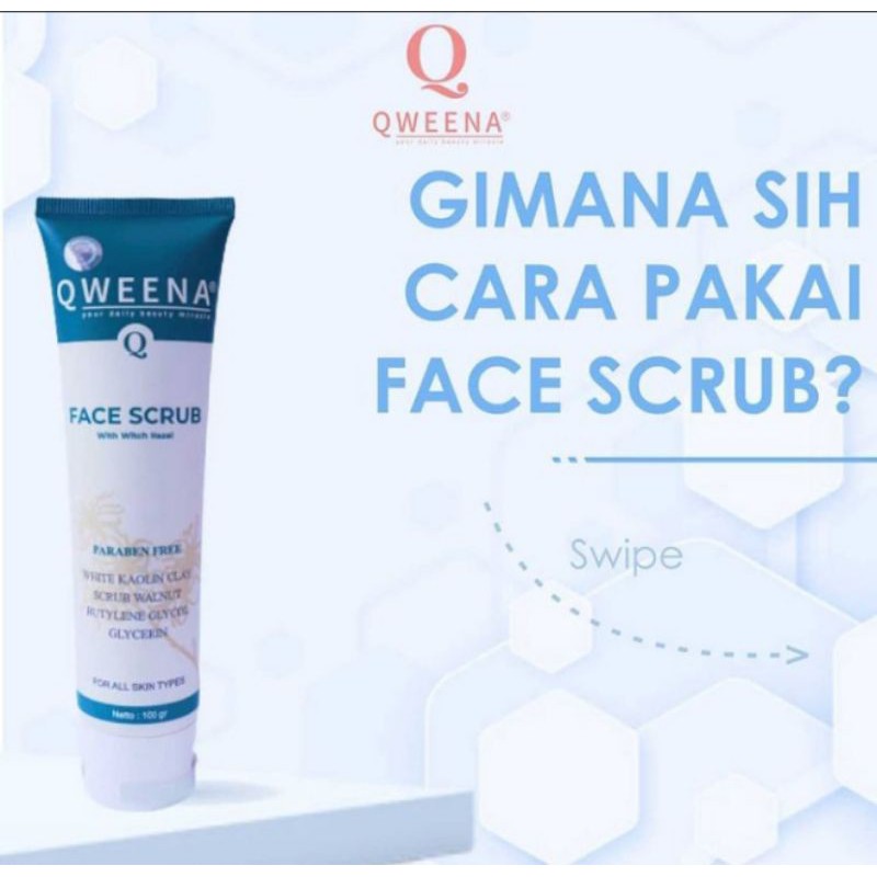Qweena Face Scrub BPOM / Original