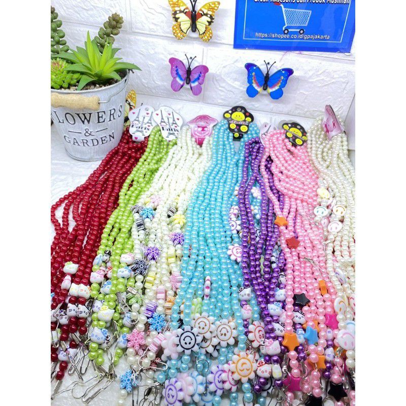 strap mask mutiara