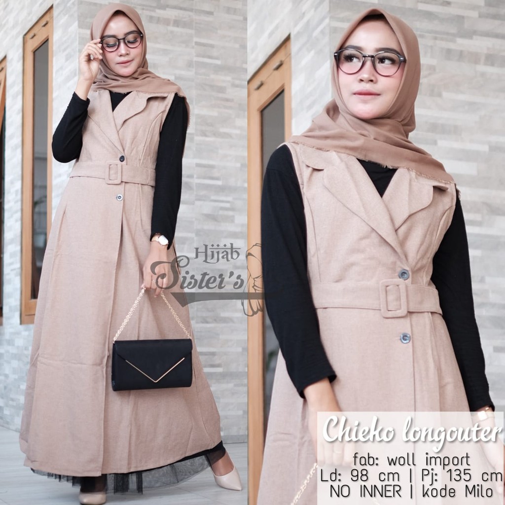 LONG OUTER KARDGAN WOLL IMPORT CHIEKO BY SISTERS