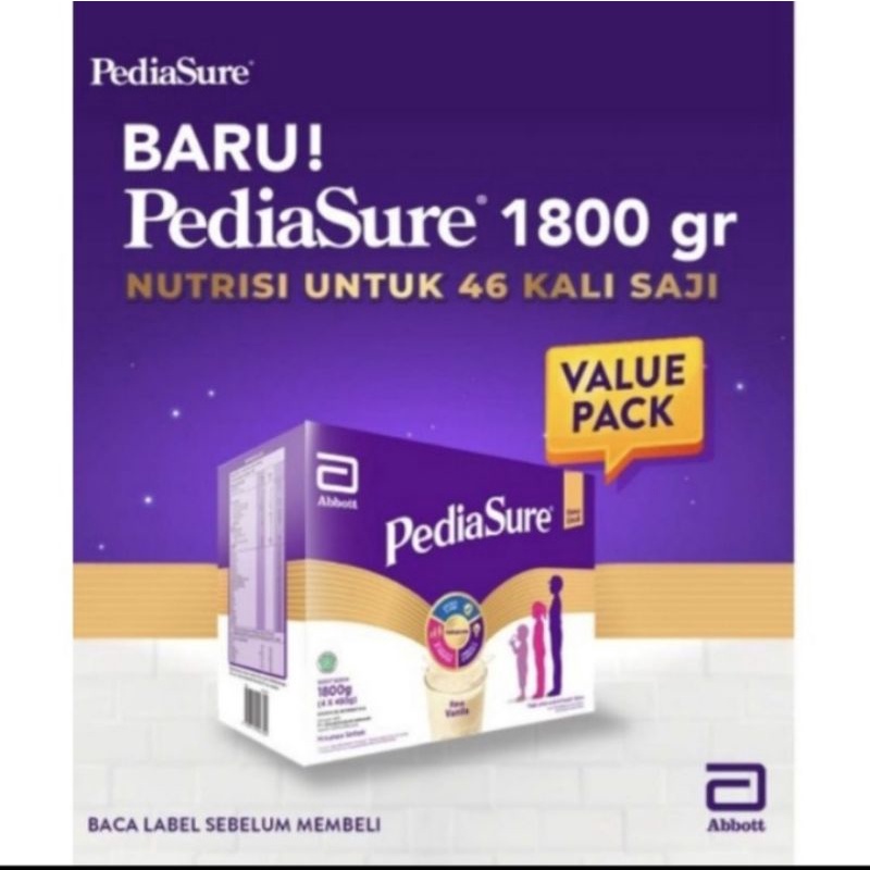 PEDIASURE TRIPLESURE VANILA 1800GR