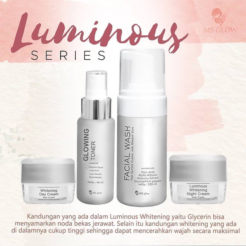 PAKET WAJAH MS GLOW LUMINOUS