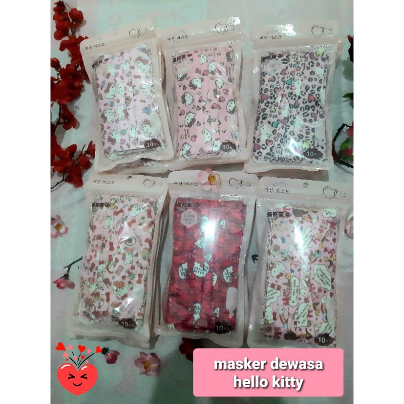 masker dewasa hello kitty mix