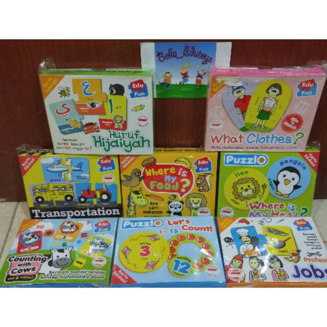 Mainan Puzzle Karton Edufun/I Spell