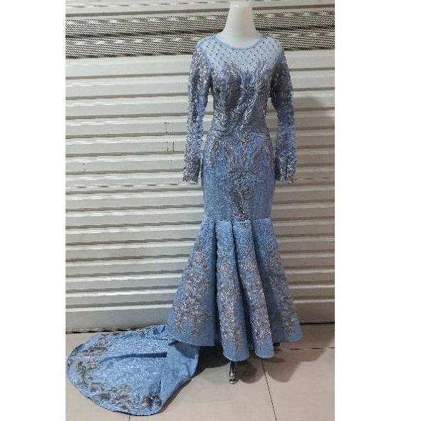 Gaun full brokat Elisab