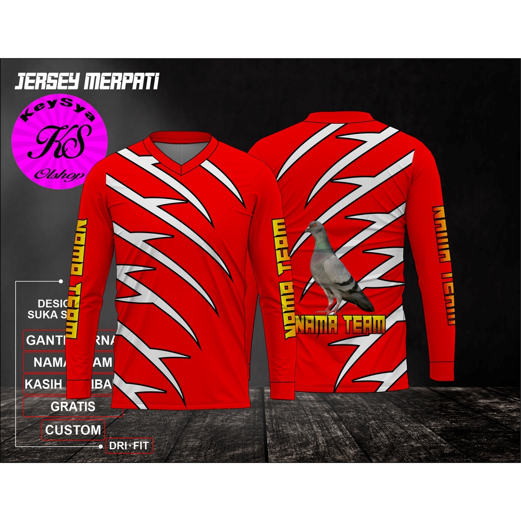 Jersey merpati custom 09