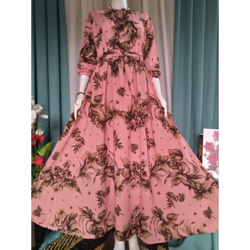 gamis monalis klok super jumbo