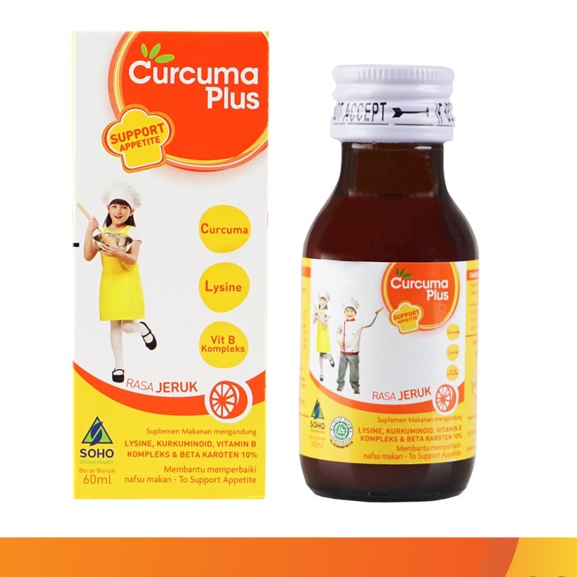 CURCUMA PLUS SUPPORT APPETITE 60 ML RASA JERUK