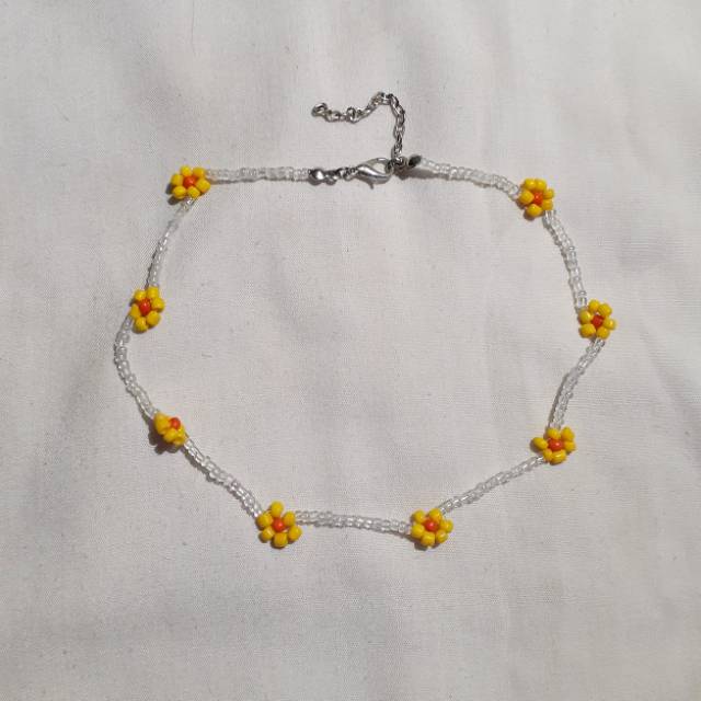 Sunflowers necklace