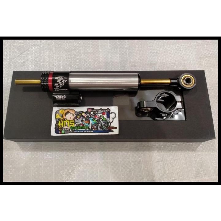 Stabilizer Stang Steering Damper Matris Pendek Silver