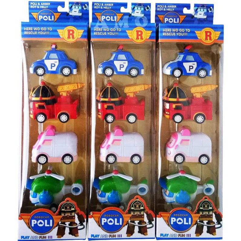 ROBOCAR POLI SET ISI 4 PCS