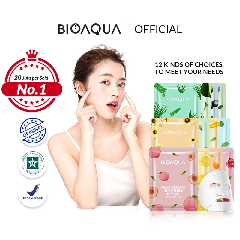 BIOAQUA SHEET MASK 25GR