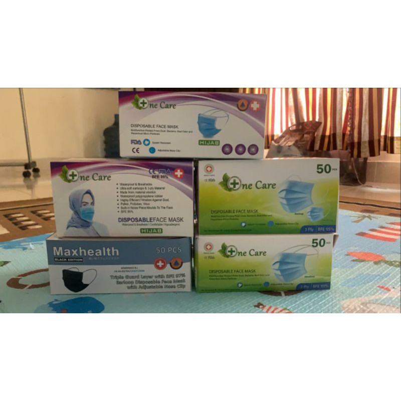 Masker Headloop / Hijab 3 ply
