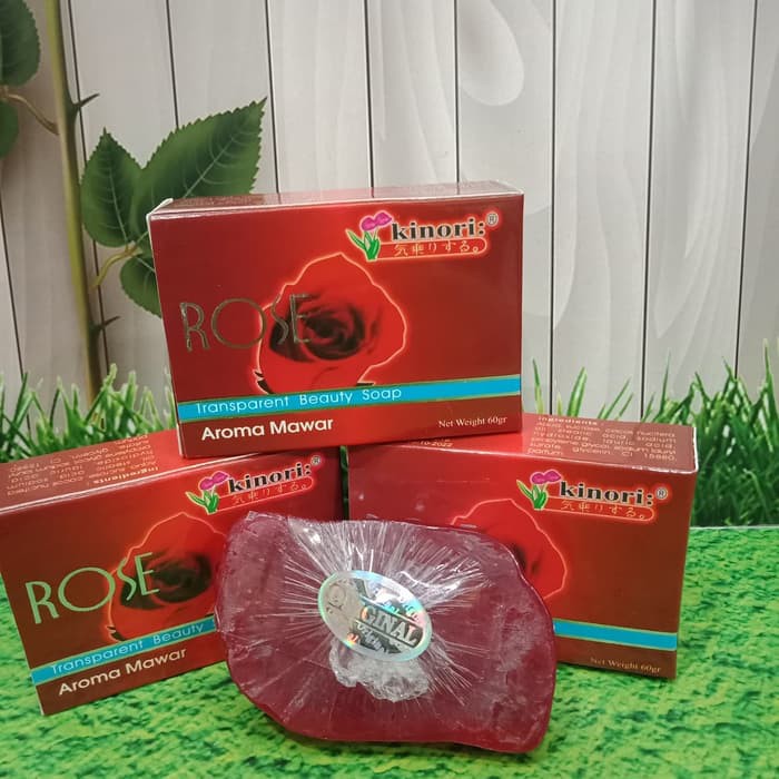 Rose transparent soap 12 pcs
