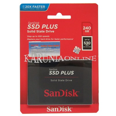 SANDISK SSD PLUS Solid 240GB SPEED UP/TO 530MB/S