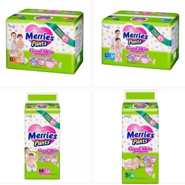 Merries S40,M34,L30,Xl24